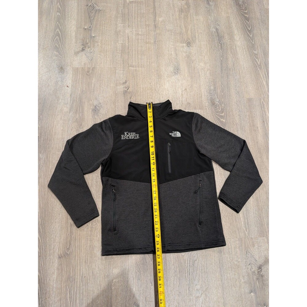 The North Face Kreis Enderle Corporate Logo Full Zip Fleece Jacket Grey Black M View 6